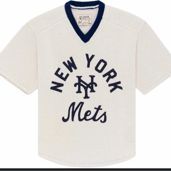 Aime Leon Dore x New York Mets Short-Sleeve Knit Sweater